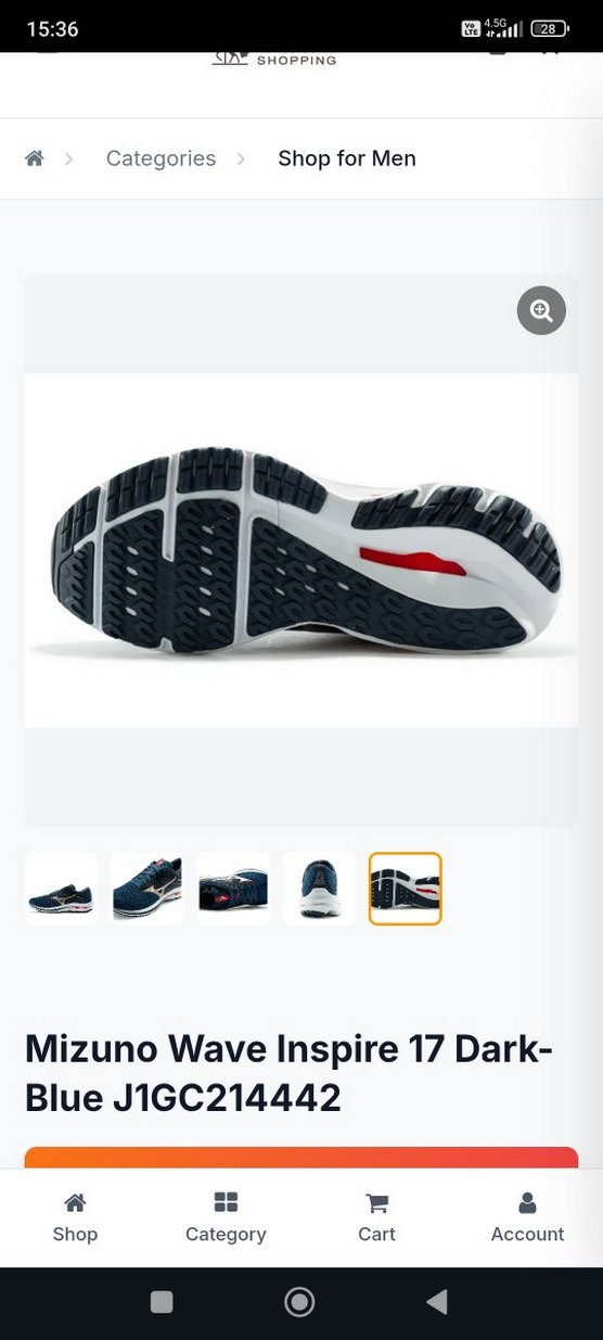 Mizuno Wave Inspire 17 Erkek Koşu Ayakkabısı - Görsel 5