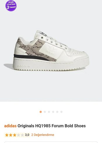 Adidas Forum Beyaz Yılan Derisi Desenli Kadın Spor Ayakkabı - Görsel 7