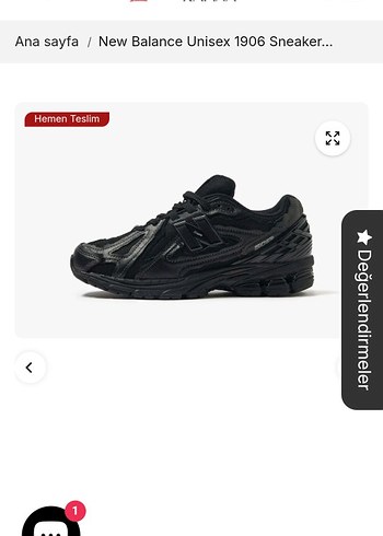 New Balance 1906 Siyah Unisex Spor Ayakkabı - Görsel 3