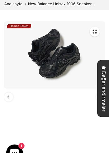 New Balance 1906 Siyah Unisex Spor Ayakkabı - Görsel 4