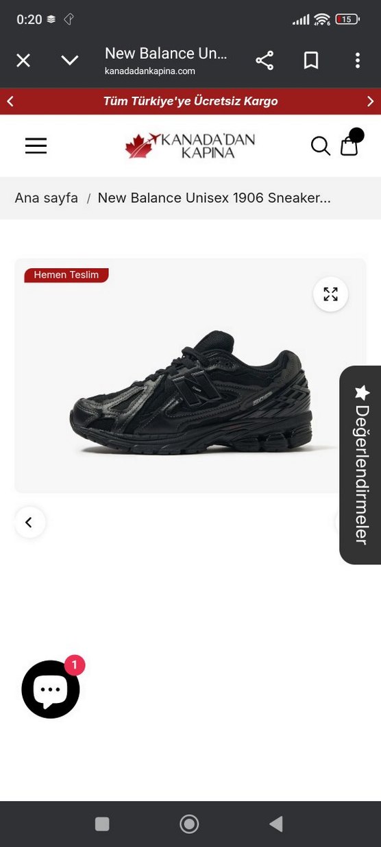 New Balance 1906 Siyah Unisex Spor Ayakkabı - Görsel 3