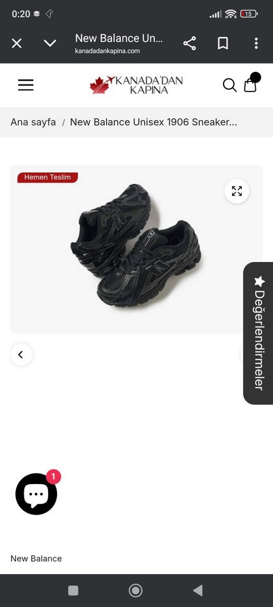 New Balance 1906 Siyah Unisex Spor Ayakkabı - Görsel 4