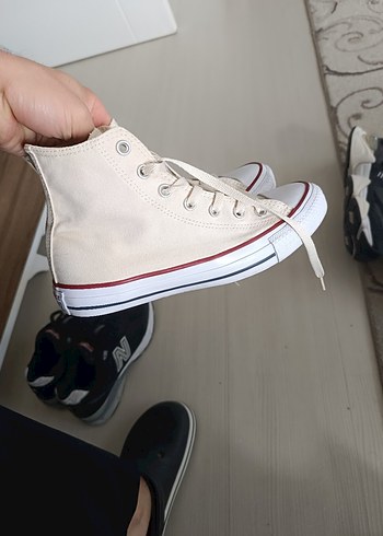 Converse Chuck Taylor All Star Classic Krem Sneaker - Görsel 9