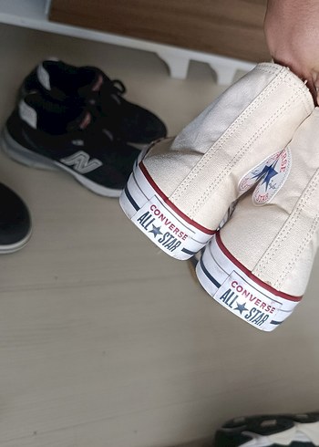 Converse Chuck Taylor All Star Classic Krem Sneaker - Görsel 5