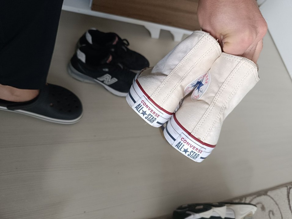 Converse Chuck Taylor All Star Classic Krem Sneaker - Görsel 5