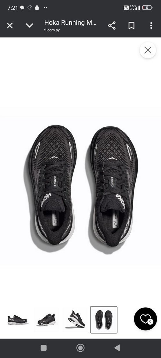 Hoka clifton 9 Siyah Erkek Koşu Ayakkabısı - Görsel 3