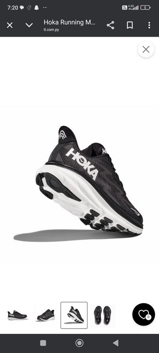 Hoka clifton 9 Siyah Erkek Koşu Ayakkabısı - Görsel 2