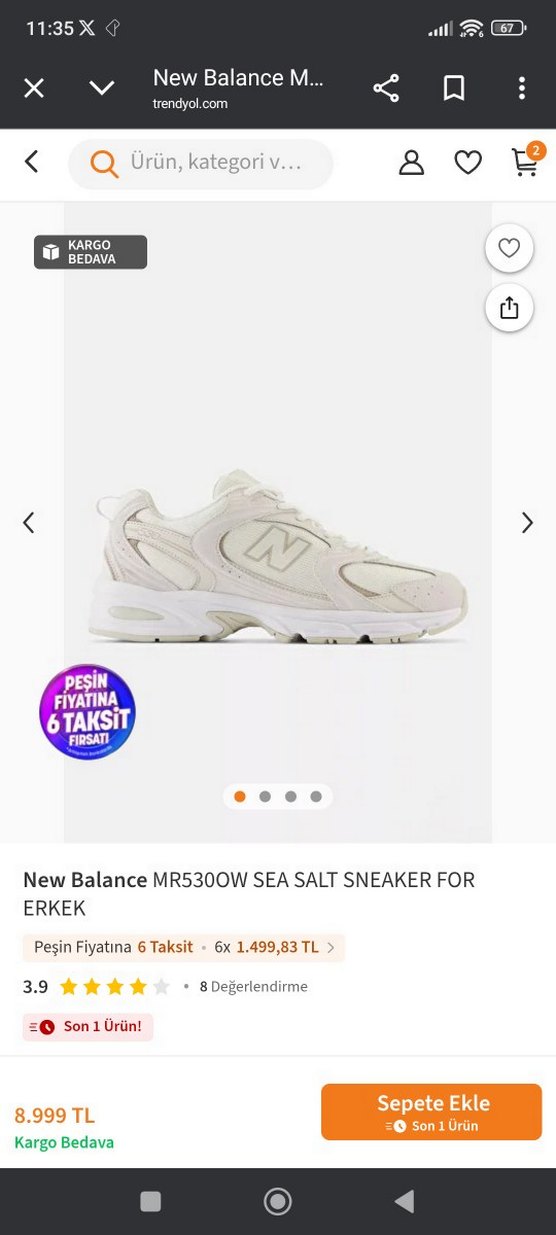 New Balance 530 erkek spor Ayakkabı - Görsel 2