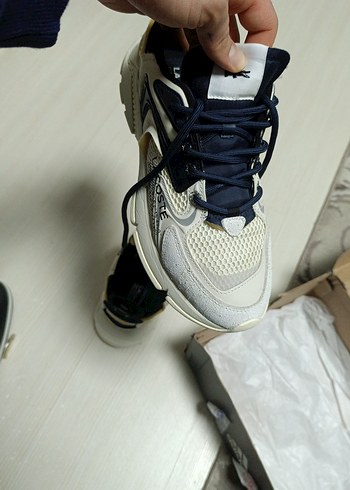 Lacoste Erkek Beyaz Gri Spor Ayakkabı - Görsel 6