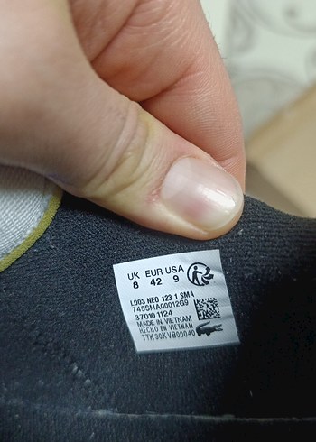 Lacoste Erkek Beyaz Gri Spor Ayakkabı - Görsel 7