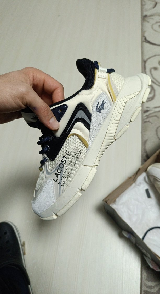 Lacoste Erkek Beyaz Gri Spor Ayakkabı - Görsel 3