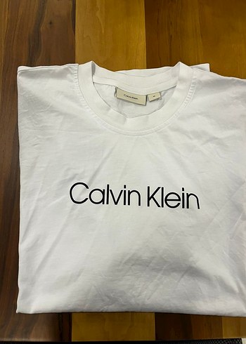 Calvin Klein Beyaz Pamuklu Tişört