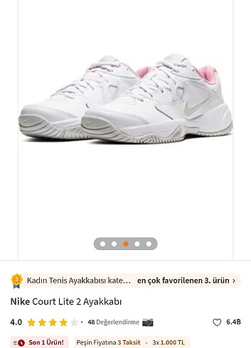 Nike Nike court lite kadın spor ayakkabi