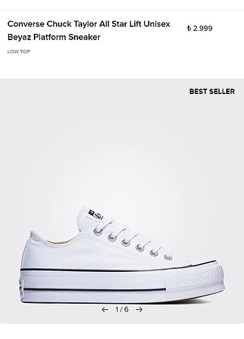 39 Beden beyaz Renk Converse kadın spor ayakkabi 