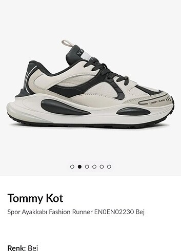 38 Beden ten rengi Renk Tommy Hilfiger bayan spor ayakkabı 