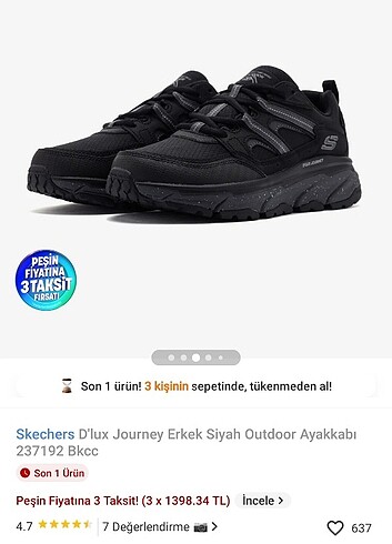 Skechers erkek spor ayakkabı 