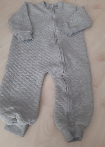Gri Erkek Çocuk Fermuarlı Uyku Tulumu
