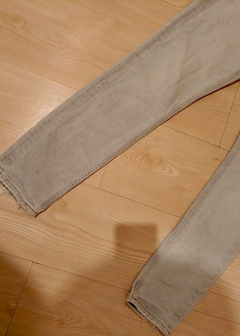 Bej Erkek Regular Fit Midi Kot Pantolon - Görsel 4