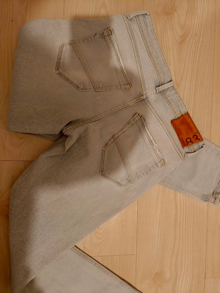 Bej Erkek Regular Fit Midi Kot Pantolon - Görsel 3