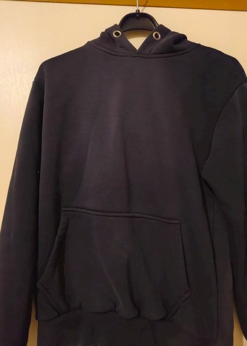 lacıvert Kapüşonlu Sweatshirt - Görsel 5