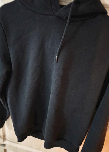 Siyah Kapüşonlu 
Sweatshirt s besen - Görsel 3