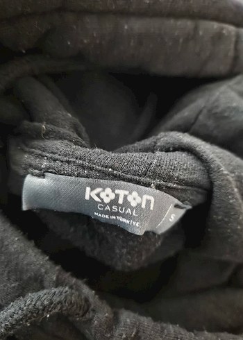 Siyah Kapüşonlu 
Sweatshirt s besen - Görsel 5
