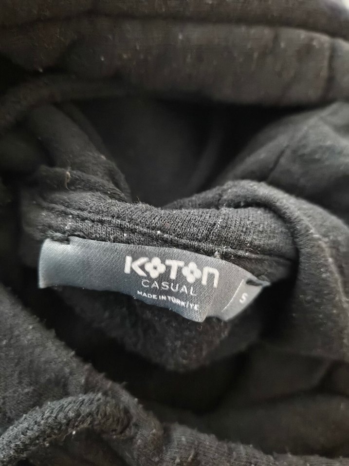 Siyah Kapüşonlu 
Sweatshirt s besen - Görsel 5