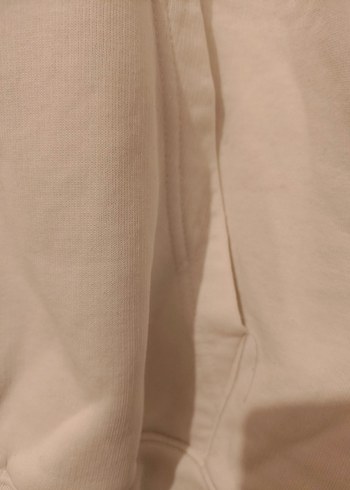 Beyaz Kapüşonlu Sweatshirt m beden kıslık - Görsel 8