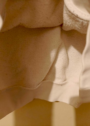 Beyaz Kapüşonlu Sweatshirt m beden kıslık - Görsel 7