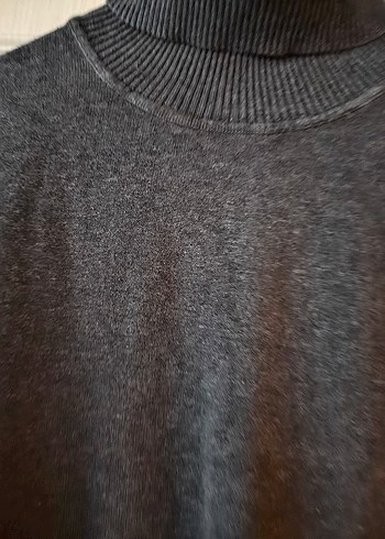 Gri Boğazlı Triko Kazak lcw - Görsel 4