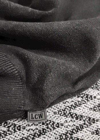 Gri Boğazlı Triko Kazak lcw - Görsel 10