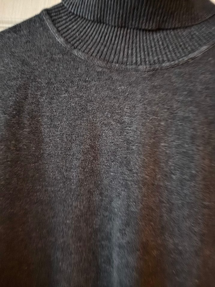 Gri Boğazlı Triko Kazak lcw - Görsel 4