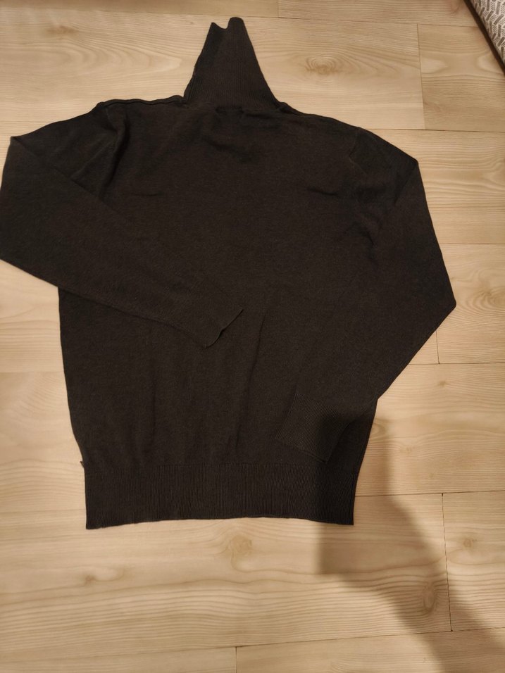 Gri Boğazlı Triko Kazak lcw - Görsel 2