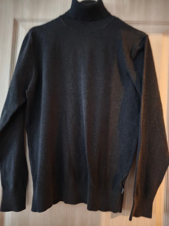 Gri Boğazlı Triko Kazak lcw - Görsel 3