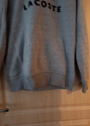 Gri Lacoste Erkek Kapüşonlu Sweatshirt - Görsel 8