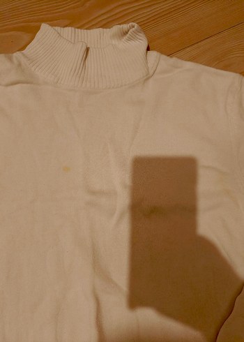 erkek beyaz trıko kazak - Görsel 7