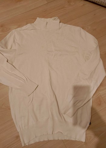 erkek beyaz trıko kazak - Görsel 6