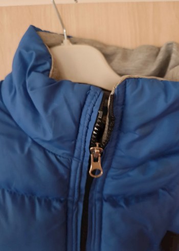 erkek Mavi Kışlık Şişme Mont - Görsel 4