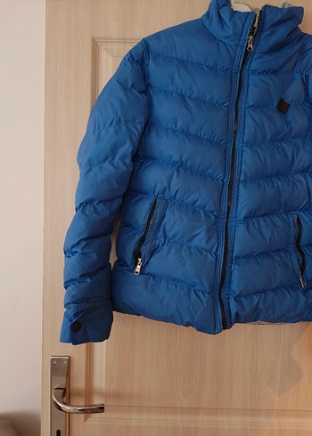 erkek Mavi Kışlık Şişme Mont - Görsel 2