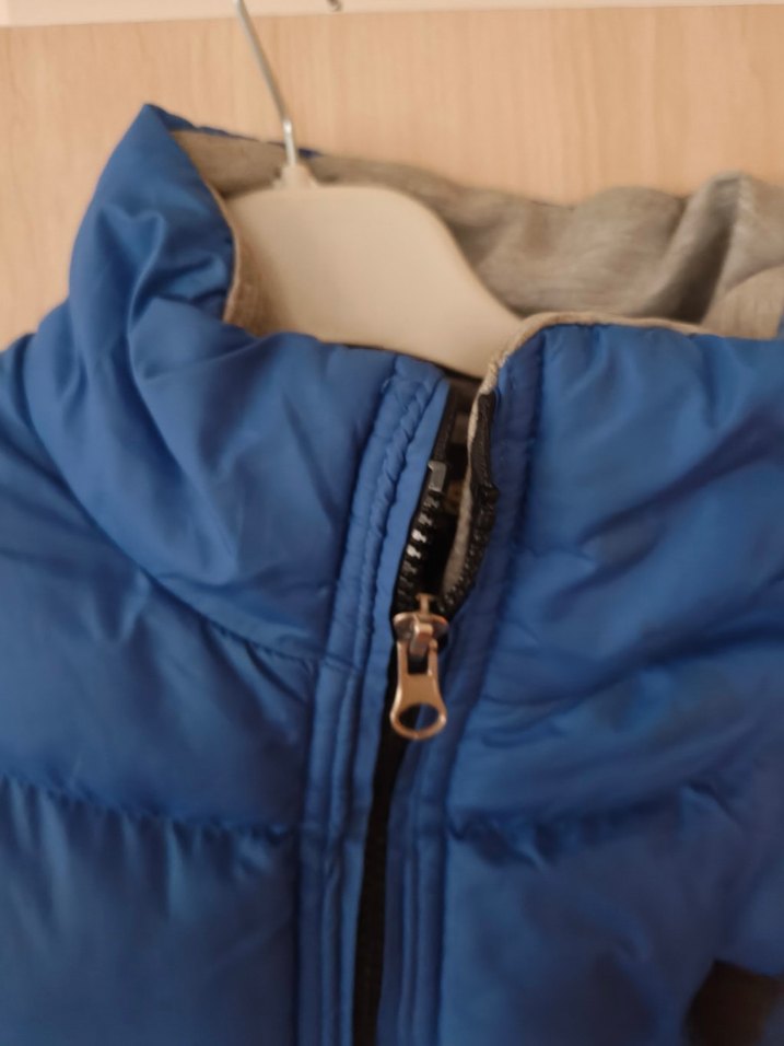 erkek Mavi Kışlık Şişme Mont - Görsel 4