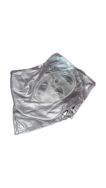 American Vintage Shein metal gümüş etek