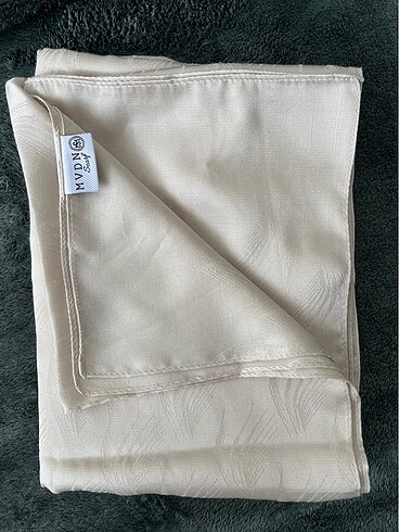Maviden scarf ekru jakar şal
