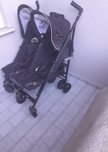 Kraft Siyah Çiftli Bebek Arabası