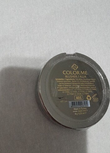 Color Me Mine Şeker Pembesi hiç kullanılmamış Doğal Allik Paketinde