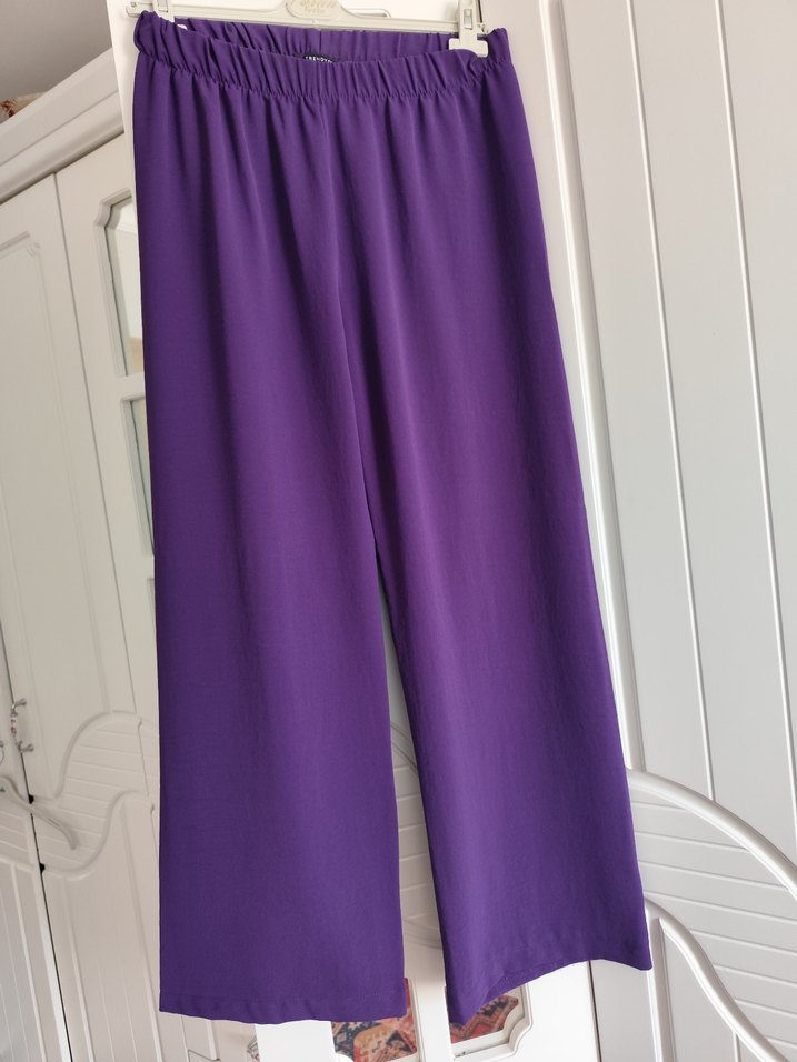 Mor Uzun Kollu Bol Kesim alt üst takım - Görsel 3