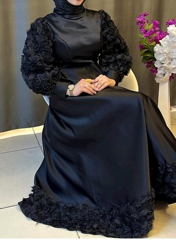 Uzun Siyah Elbise - Görsel 2