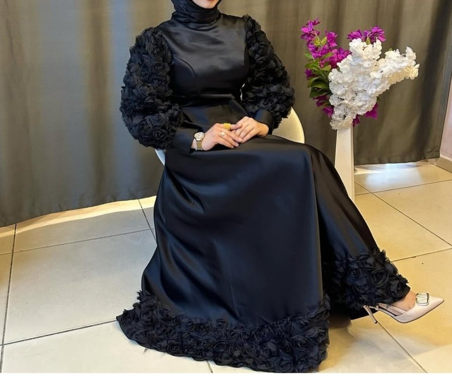 Uzun Siyah Elbise - Görsel 2