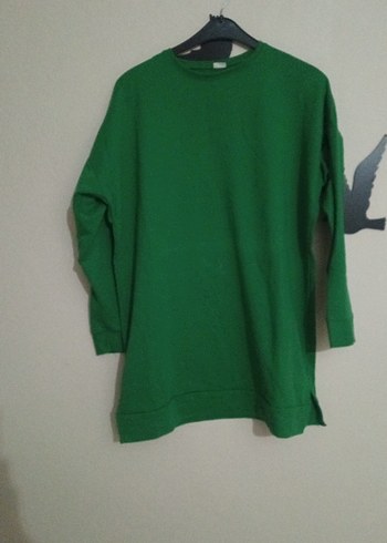 Kadın Yeşil Uzun Kollu Sweatshirt