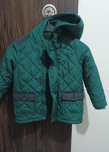 Erkek Çocuk Yeşil Kapitone Mont