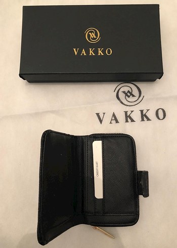 Vakko Siyah Deri Fermuarlı Kadın Cüzdan - Görsel 5